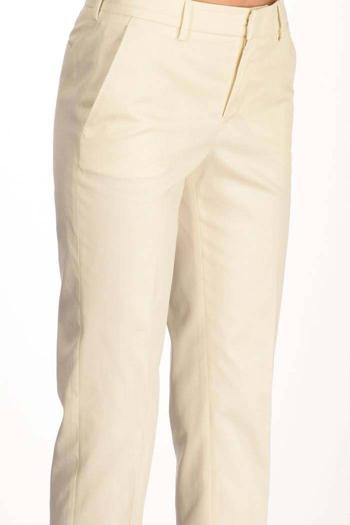 Pt Torino Pantalone New York Bianco Naturale Donna - 5