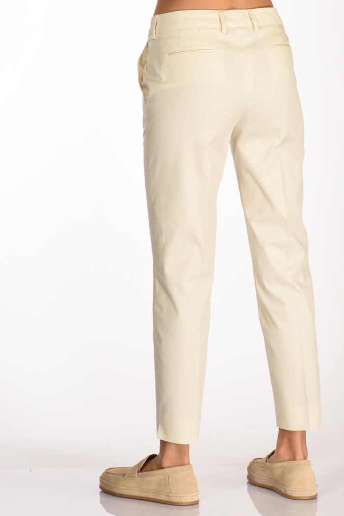 Pt Torino Pantalone New York Bianco Naturale Donna - 6