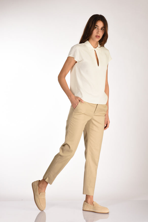 Pt Torino Pantalone New York Beige Donna-2