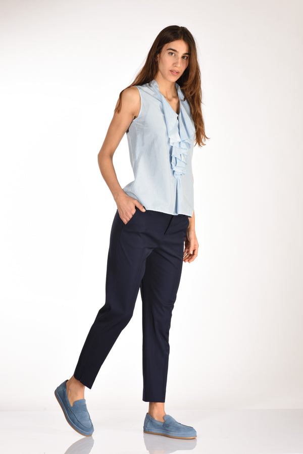 Pt Torino Pantalone New York Blu Donna-2