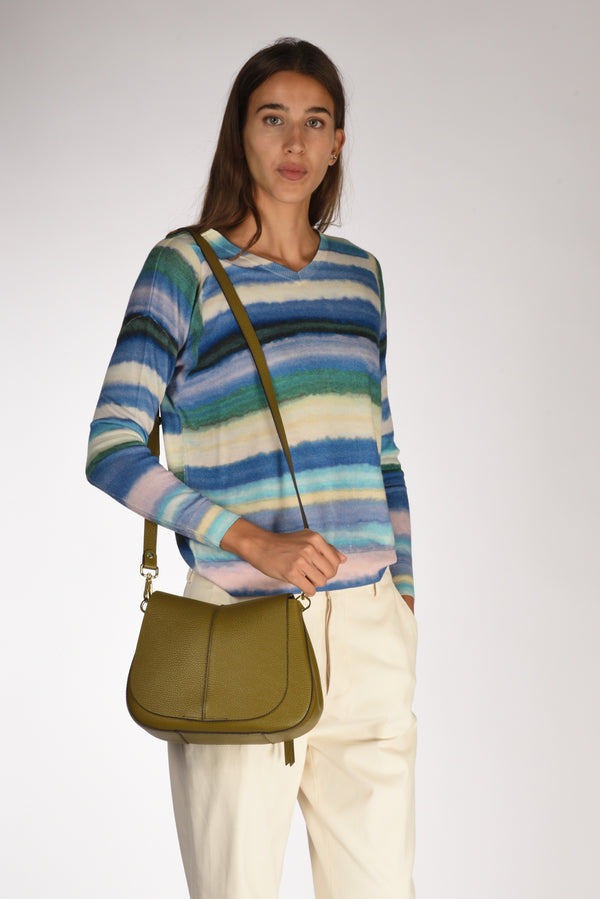 Gianni Chiarini Borsa Helena Round Verde Olivo Donna-2