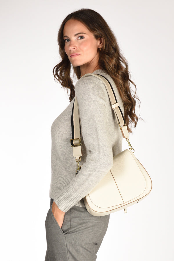 Gianni Chiarini Borsa Helena Round Bianco Naturale Donna-2