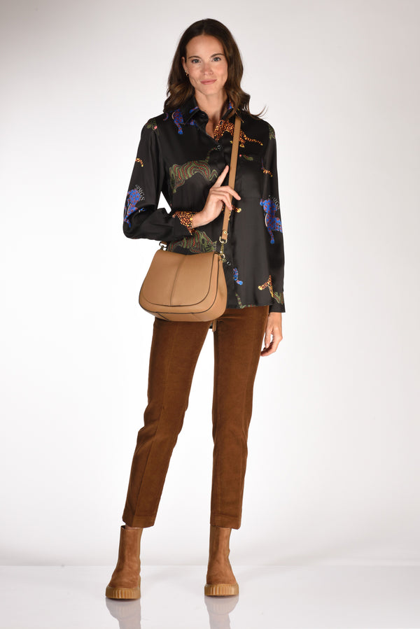 Gianni Chiarini Borsa Helena Round Beige Cammello Donna-2