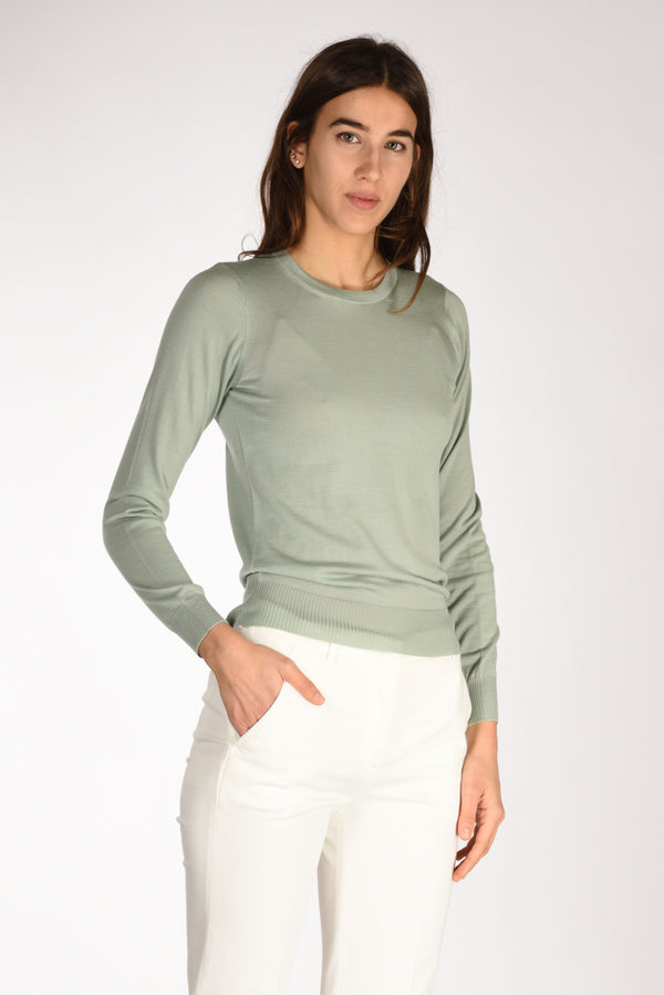 Drumohr Maglia Girocollo Verde Donna