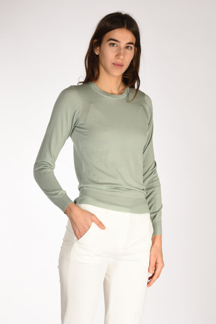 Drumohr Maglia Girocollo Verde Donna - 1