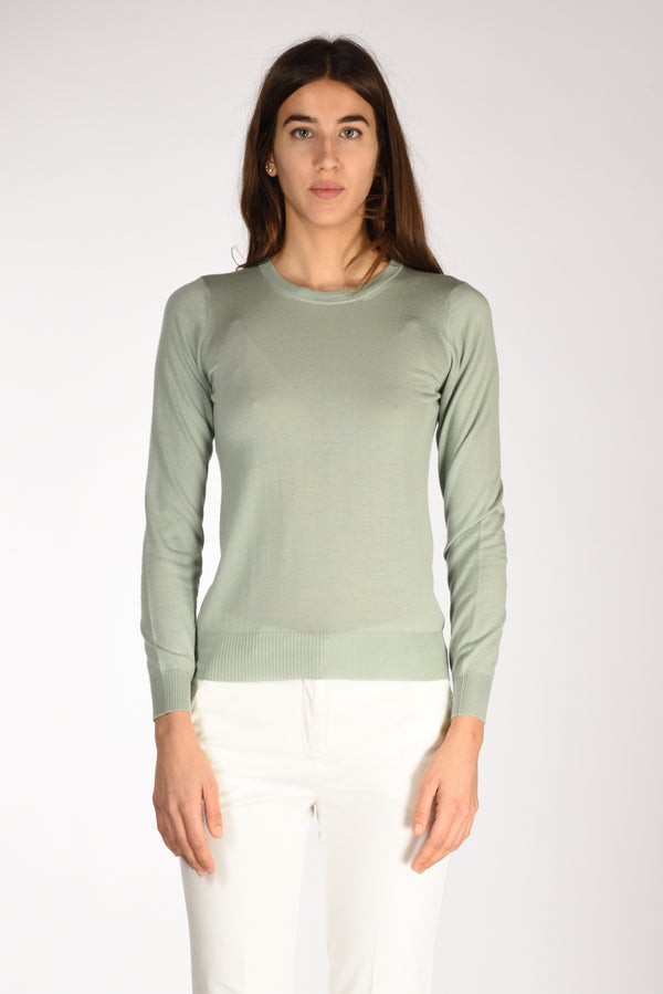 Drumohr Maglia Girocollo Verde Donna-2