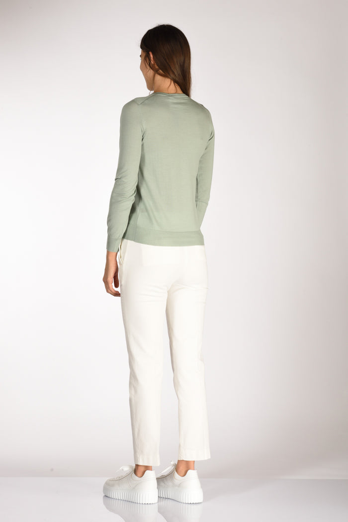 Drumohr Maglia Girocollo Verde Donna - 5