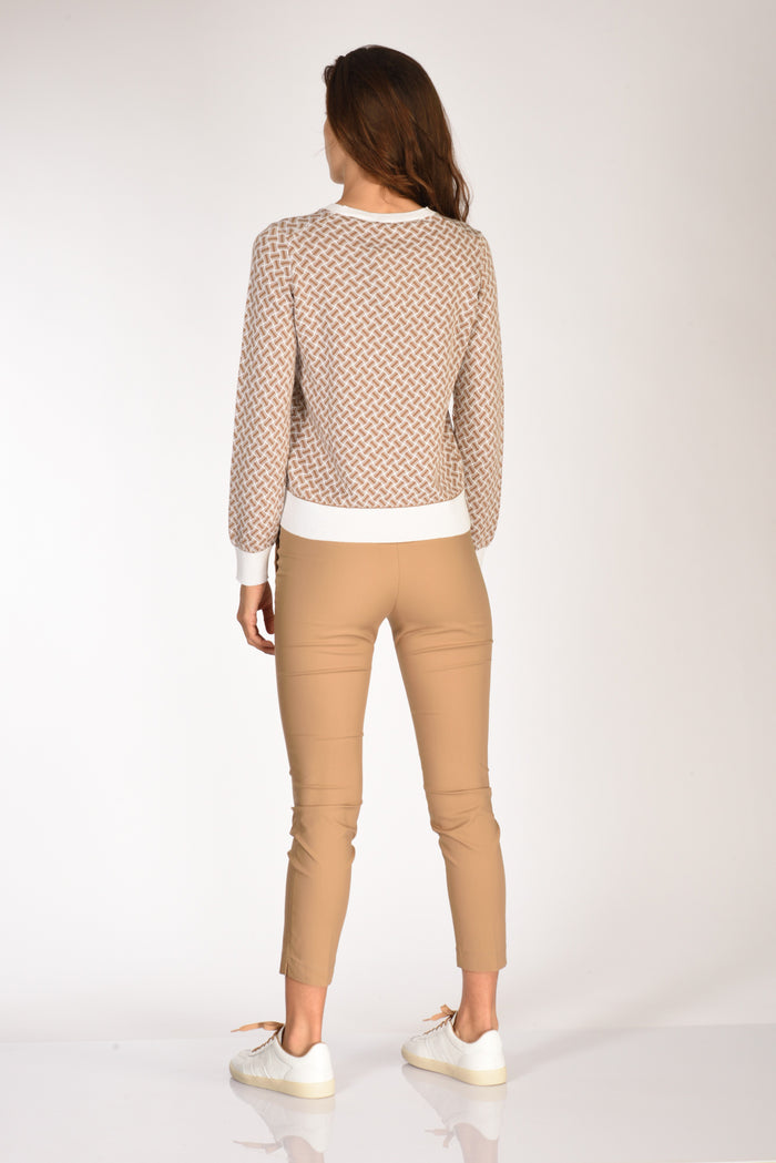 Drumohr Maglia Girocollo Bianco/beige Scuro Donna - 5