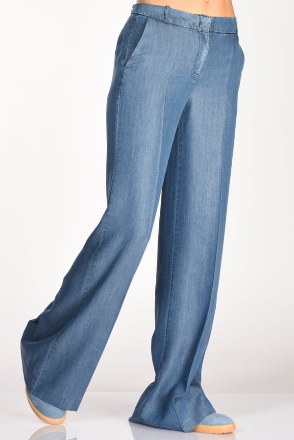 Kiltie Pantalone Andrea Blu Chiaro Donna