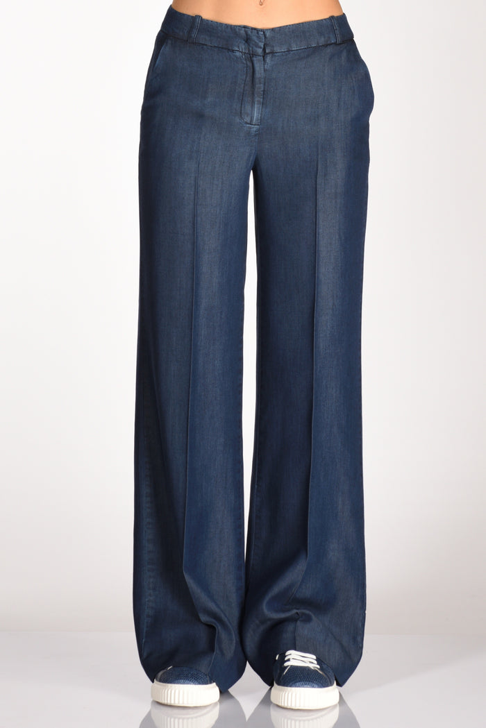 Kiltie Pantalone Andrea Blu Donna - 3