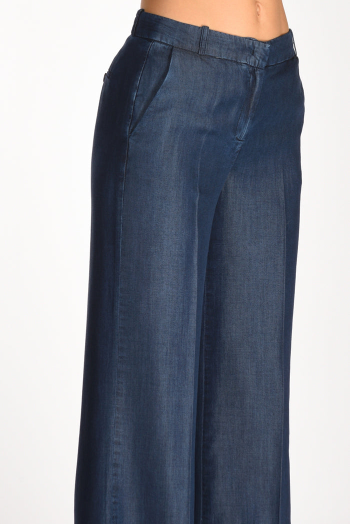 Kiltie Pantalone Andrea Blu Donna - 4