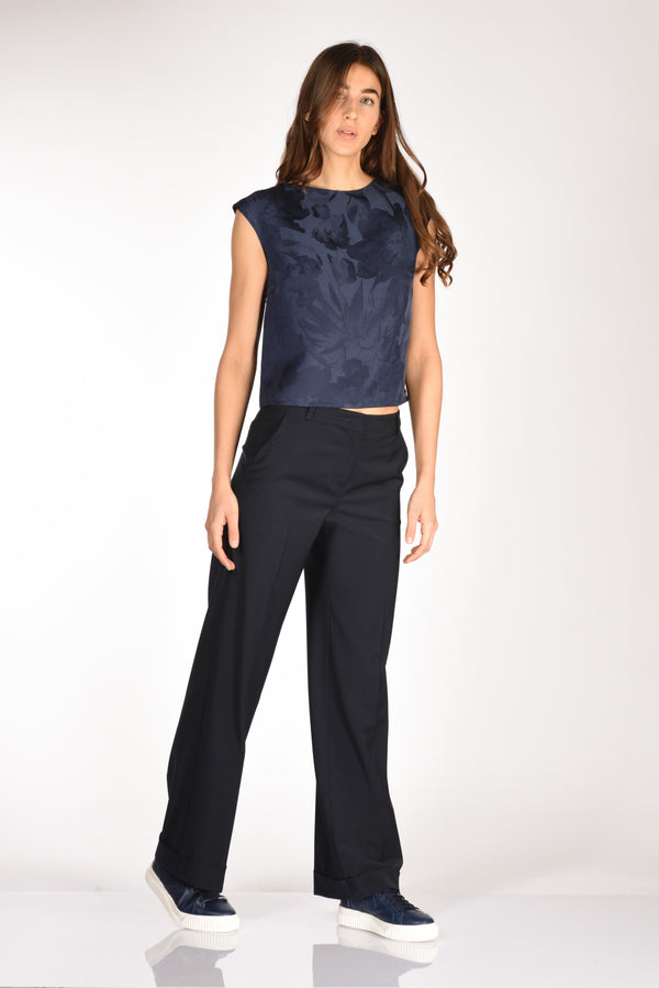 Kiltie Pantalone Andrew Blu Donna-2