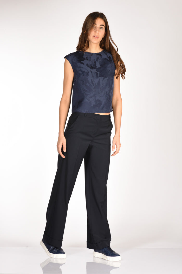 Kiltie Pantalone Andrew Blu Donna - 2