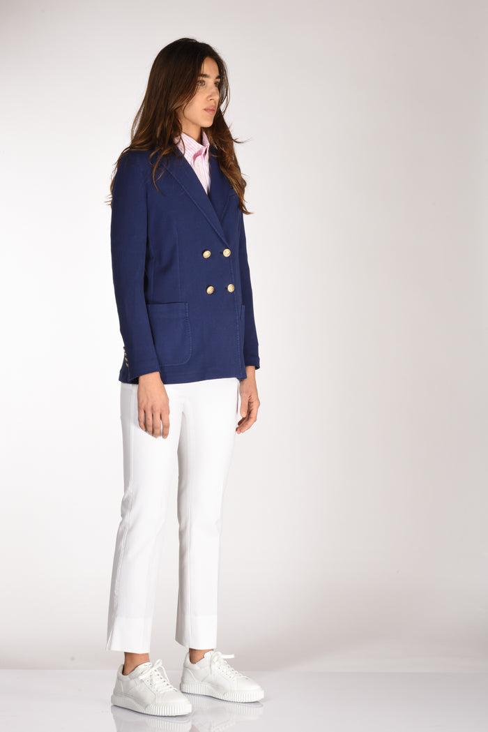 Circolo 1901 Blazer Doppiopetto Blu Donna - 4