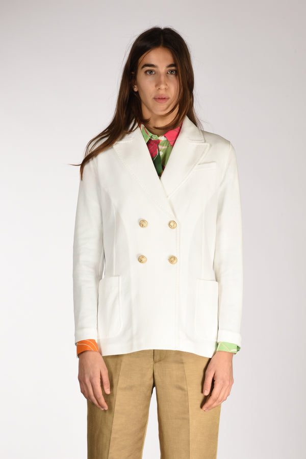 Circolo 1901 Blazer Doppiopetto Bianco Latte Donna-2