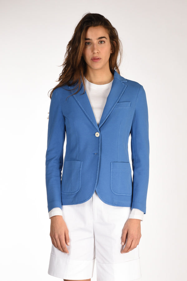 Circolo 1901 Blazer Monopetto Blu Chiaro Donna-2