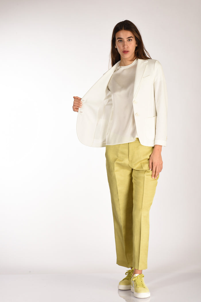 Circolo 1901 Blazer Monopetto Bianco Latte Donna - 6