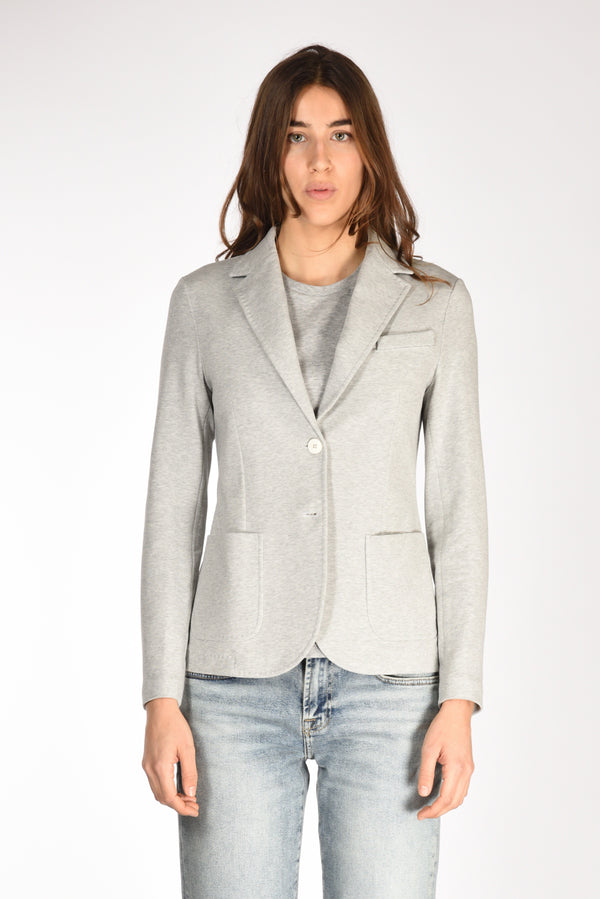 Circolo 1901 Blazer Monopetto Grigio Melange Donna-2