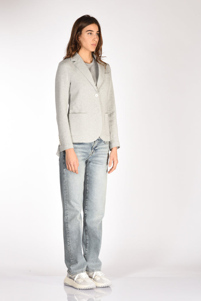 Circolo 1901 Blazer Monopetto Grigio Melange Donna - 4