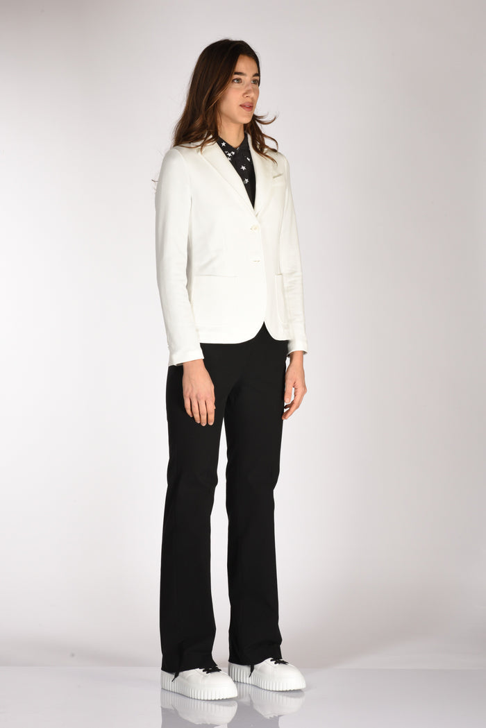 Circolo 1901 Blazer Monopetto Bianco Latte Donna - 4