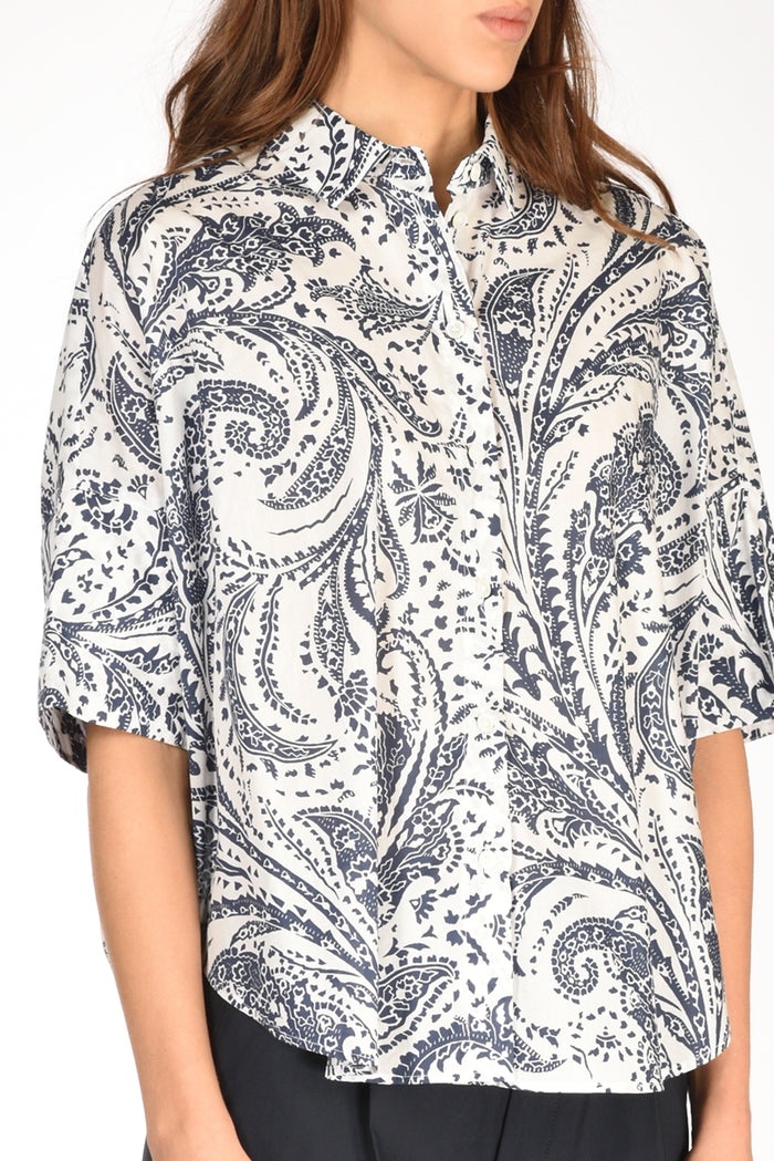 Robert Friedman Camicia Bianca Bianco/blu Donna - 4