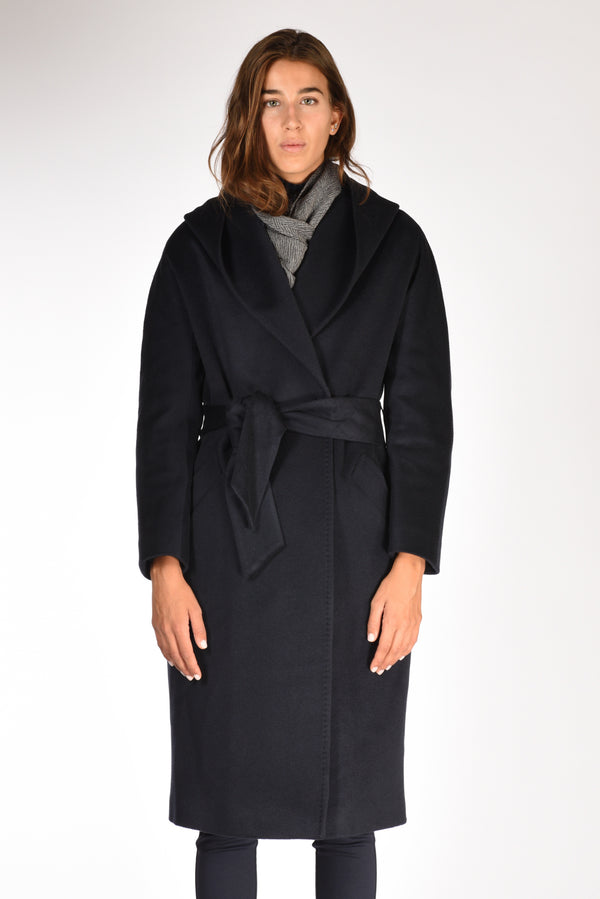 Five Cappotto Blu Donna-2