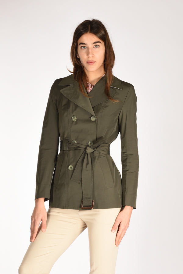 Five Trench Corto Verde Donna