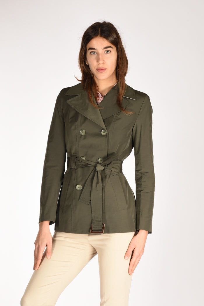 Five Trench Corto Verde Donna - 1