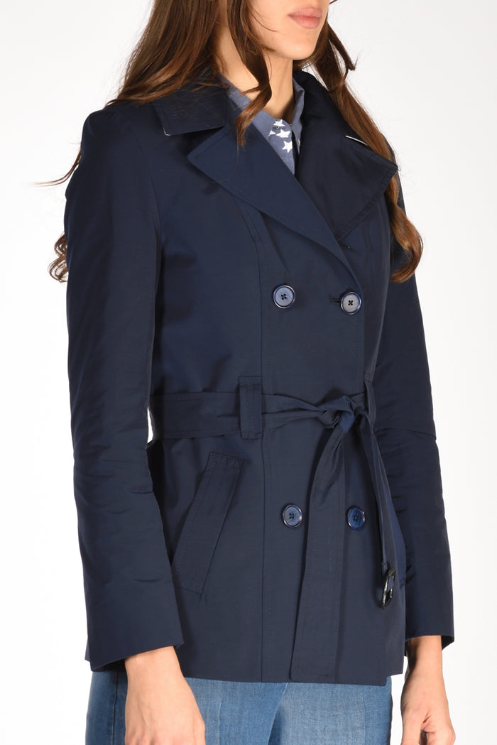 Five Trench Corto Blu Donna - 3