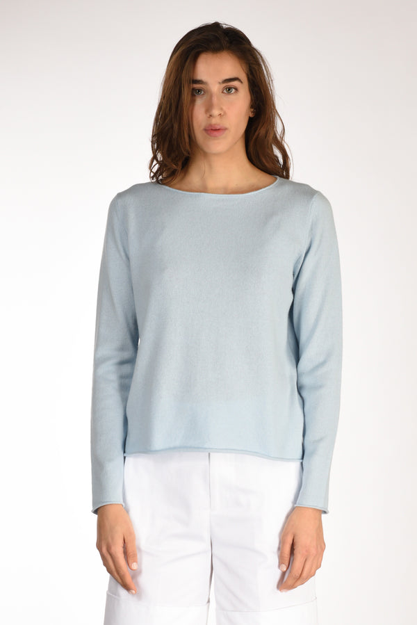 Allude Maglia Azzurro Donna-2