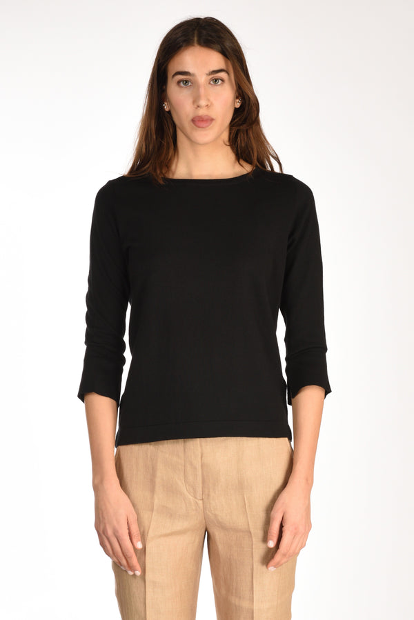 Allude Maglia Nero Donna-2