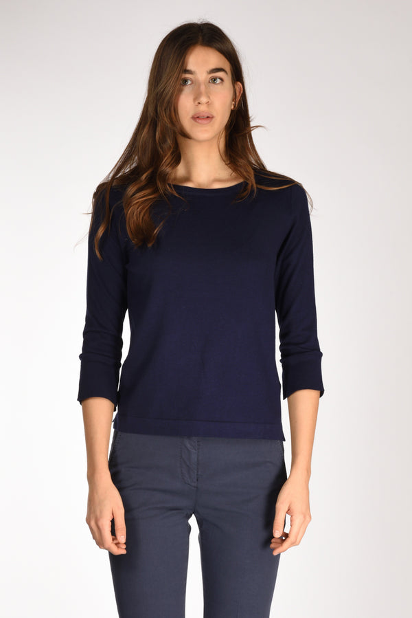 Allude Maglia Blu Donna-2