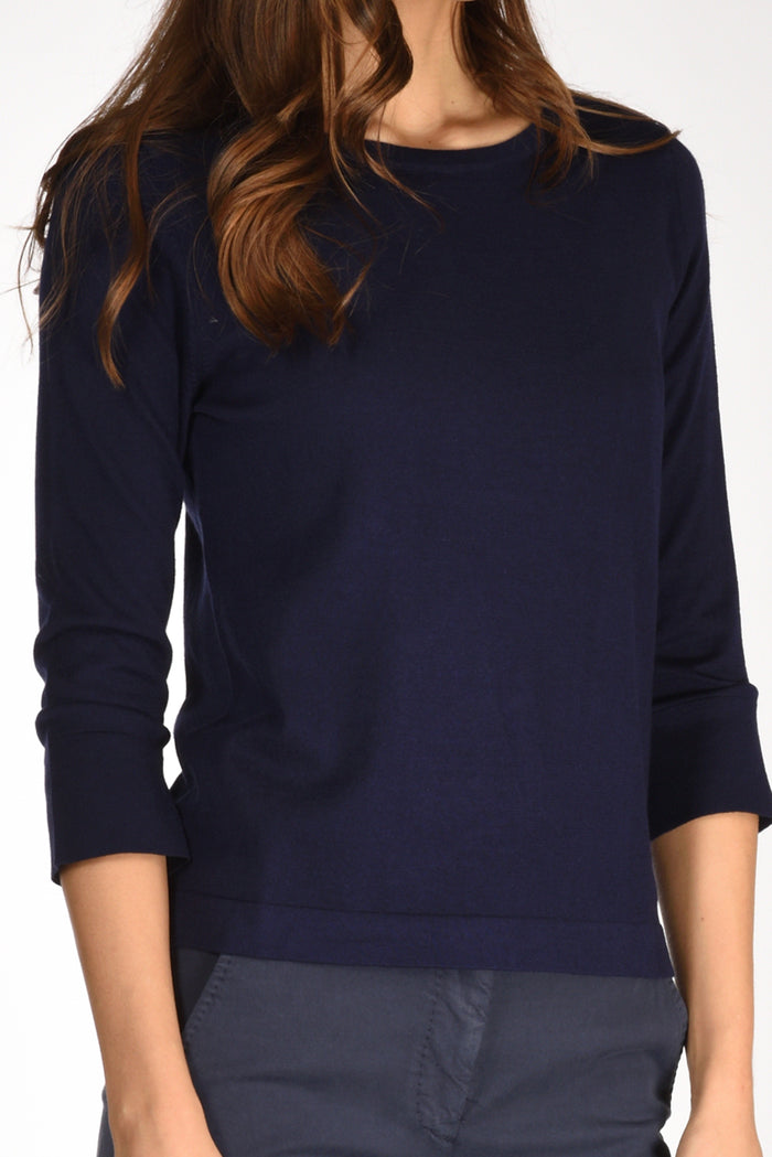 Allude Maglia Blu Donna - 3