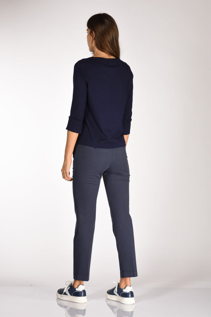 Allude Maglia Blu Donna - 5