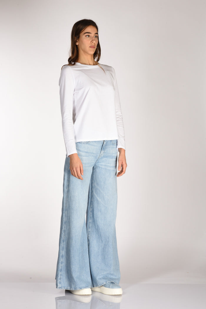 Allude Tshirt Bianco Donna - 4