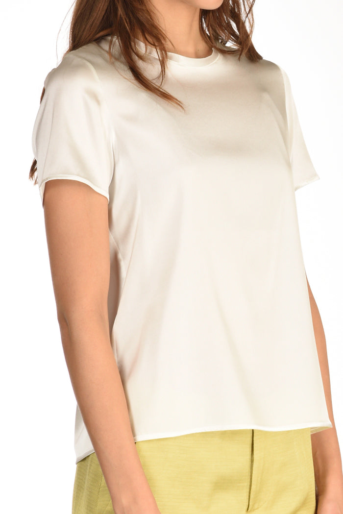 Shirt C Zero Tshirt Seta Bianco Donna - 3