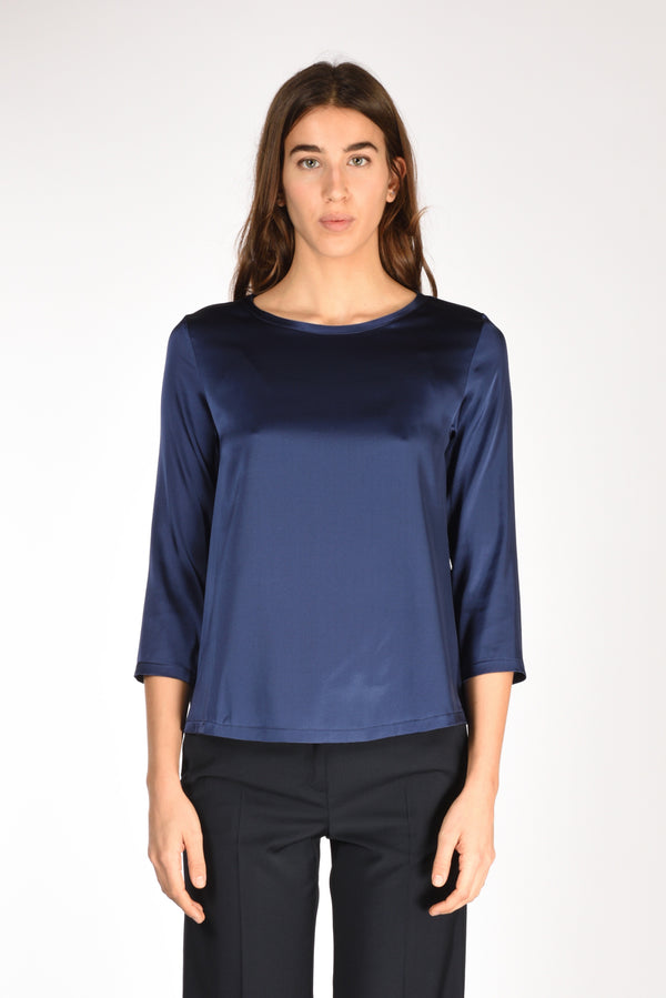 Shirt C Zero Tshirt Seta Blu Donna-2