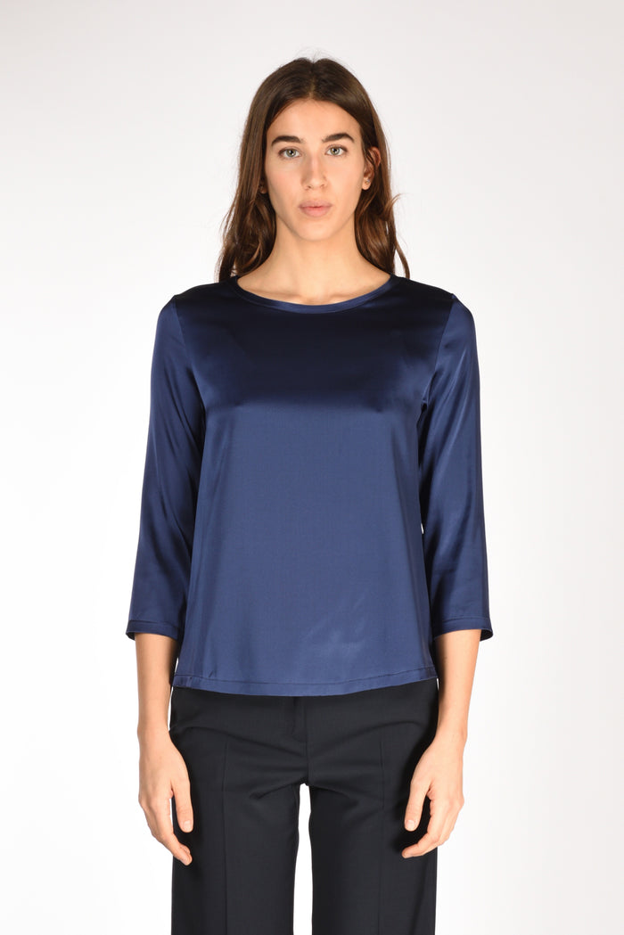 Shirt C Zero Tshirt Seta Blu Donna - 2