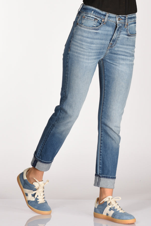 7 For All Mankind Jeans Skinny Blu Donna