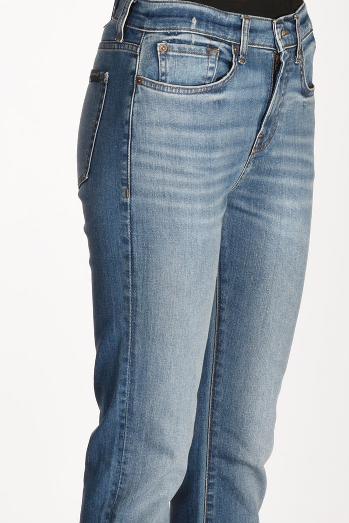 7 For All Mankind Jeans Skinny Blu Donna - 5