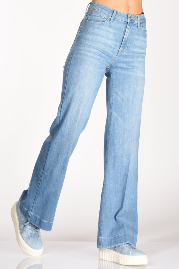 7 For All Mankind Jeans Dojo Blu Chiaro Donna