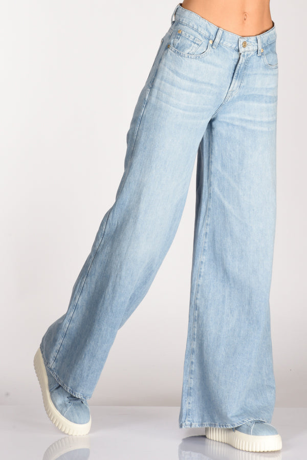 7 For All Mankind Jeans Kansas Blu Chiaro Donna