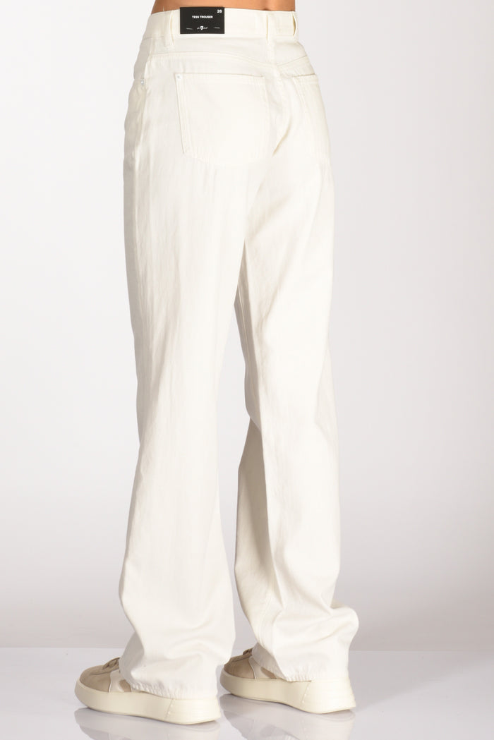 7 For All Mankind Jeans Ostuni Bianco Donna - 6