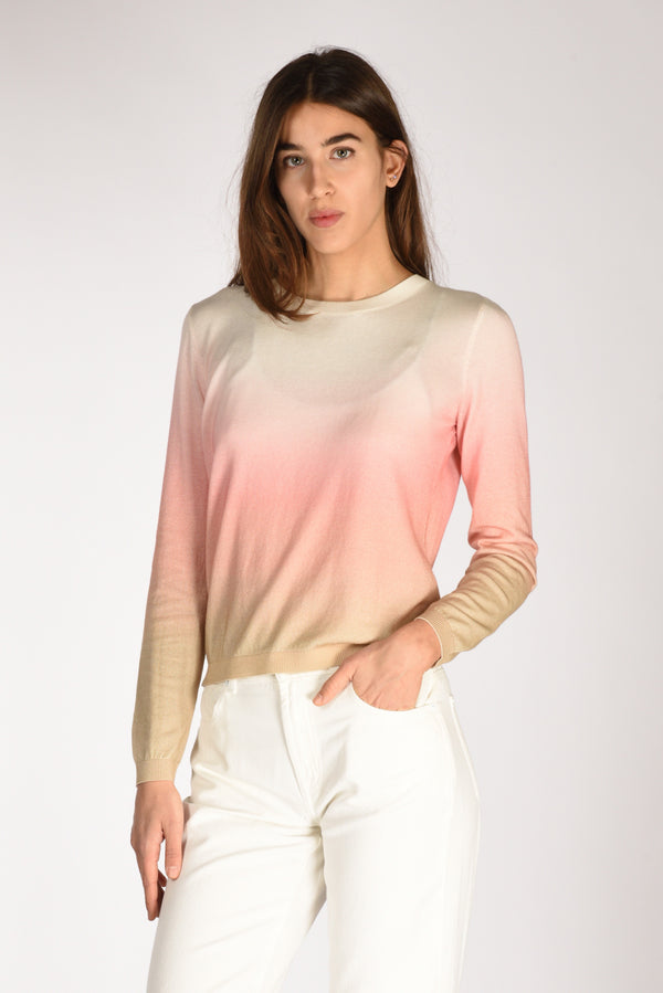 In Bed With You Maglia Stampata Rosa/beige Donna