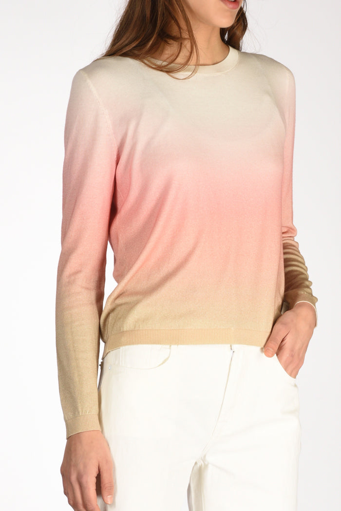 In Bed With You Maglia Stampata Rosa/beige Donna - 3