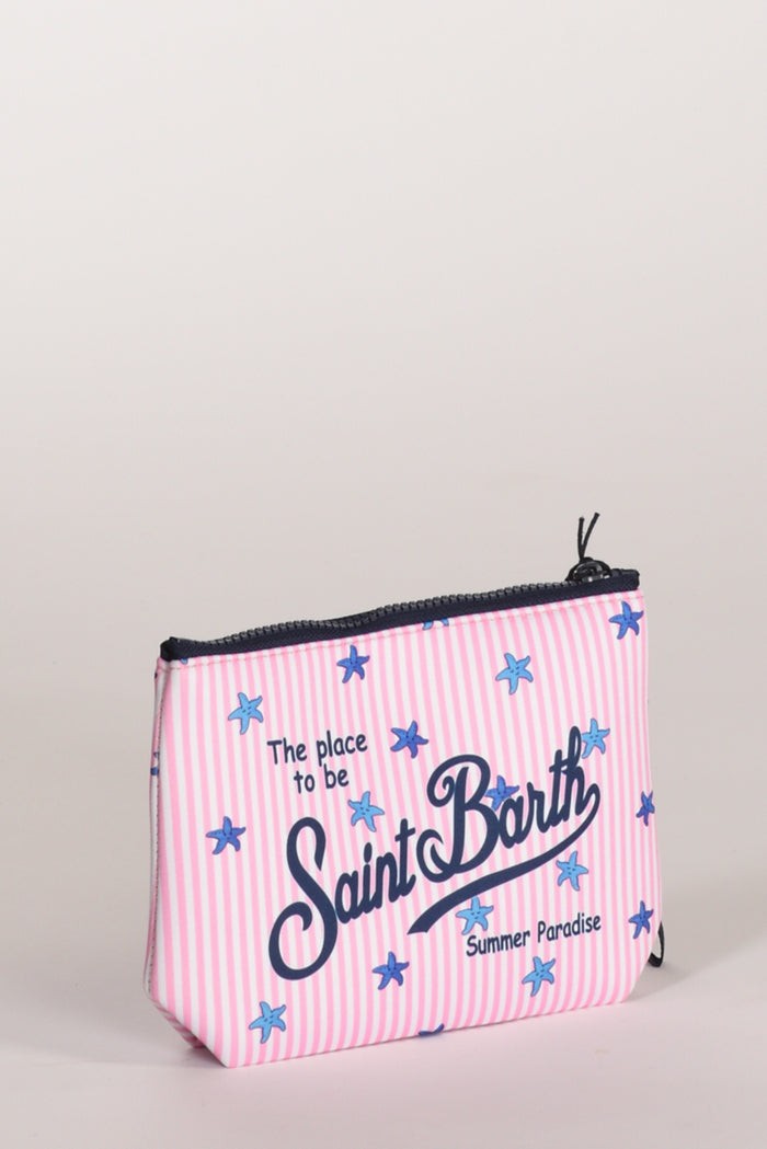 Mc2 Saint Barth Pochette Stampa Rosa/bianco Donna - 2