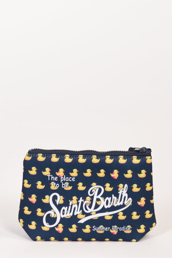 Mc2 Saint Barth Pochette Stampa Blu/giallo Donna