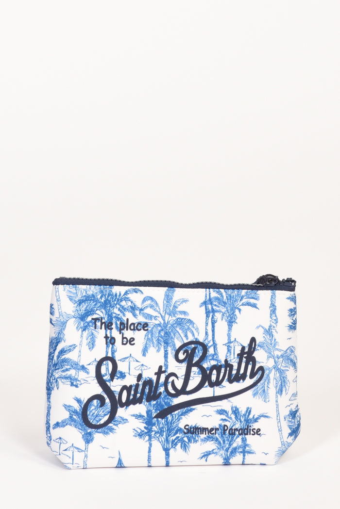 Mc2 Saint Barth Pochette Stampa Azzurro/bianco Donna - 1