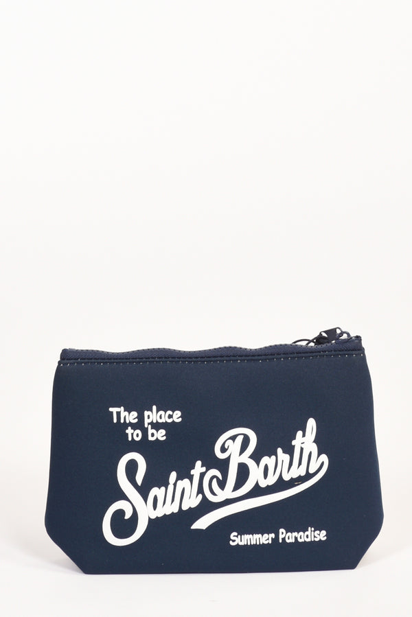Mc2 Saint Barth Pochette Stampa Blu Donna