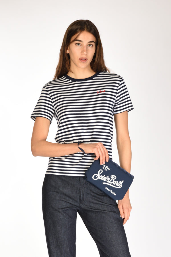 Mc2 Saint Barth Pochette Stampa Blu Donna-2